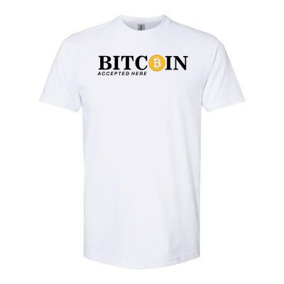 Bitcoin Accepted Here Softstyle® CVC T-Shirt