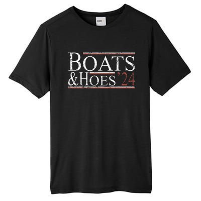 Boats And Hoes 2024 Political Election Tall Fusion ChromaSoft Performance T-Shirt