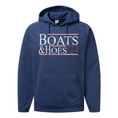 Boats And Hoes 2024 Political Election Performance Fleece Hoodie