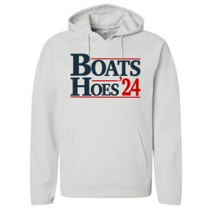 Boats And Hoes 2024 Election Funny Performance Fleece Hoodie