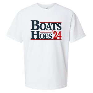 Boats And Hoes 2024 Election Funny Sueded Cloud Jersey T-Shirt