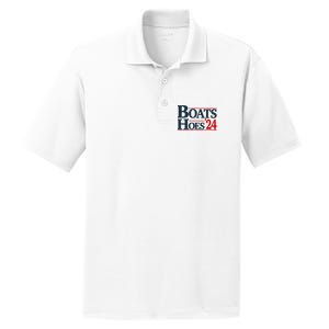 Boats And Hoes 2024 Election Funny PosiCharge RacerMesh Polo