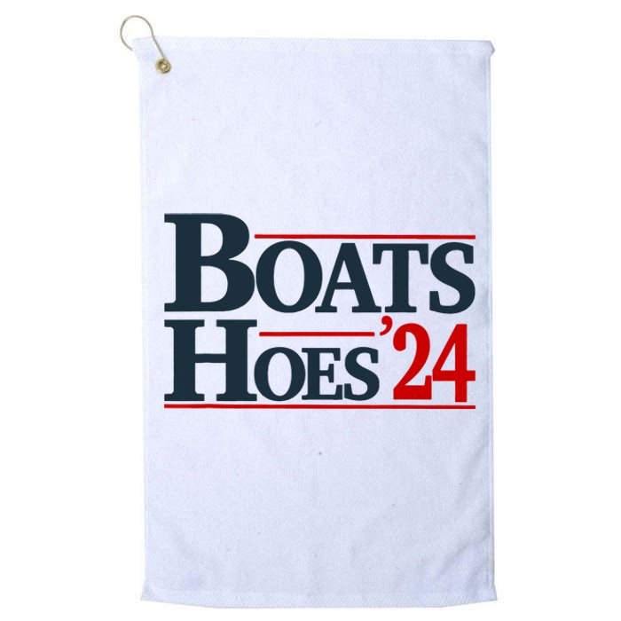 Boats And Hoes 2024 Election Funny Platinum Collection Golf Towel