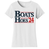 Boats And Hoes 2024 Election Funny Women's T-Shirt