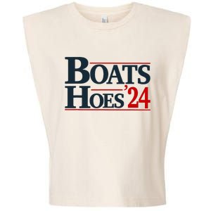 Boats And Hoes 2024 Election Funny Garment-Dyed Women's Muscle Tee