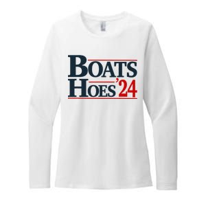 Boats And Hoes 2024 Election Funny Womens CVC Long Sleeve Shirt