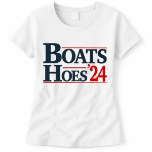 Boats And Hoes 2024 Election Funny Women's T-Shirt