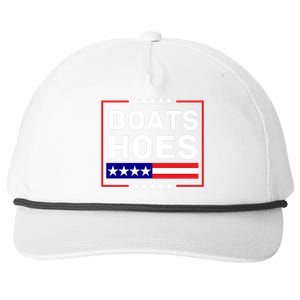 Boats And Hoes 2024 Election Funny Snapback Five-Panel Rope Hat