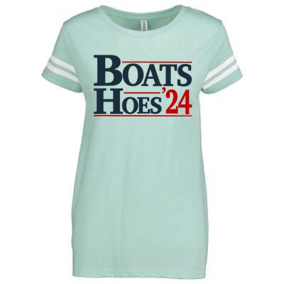 Boats And Hoes 2024 Election Funny Enza Ladies Jersey Football T-Shirt