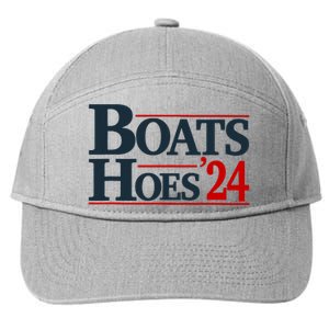 Boats And Hoes 2024 Election Funny 7-Panel Snapback Hat