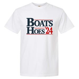 Boats And Hoes 2024 Election Funny Garment-Dyed Heavyweight T-Shirt