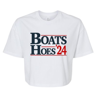 Boats And Hoes 2024 Election Funny Bella+Canvas Jersey Crop Tee