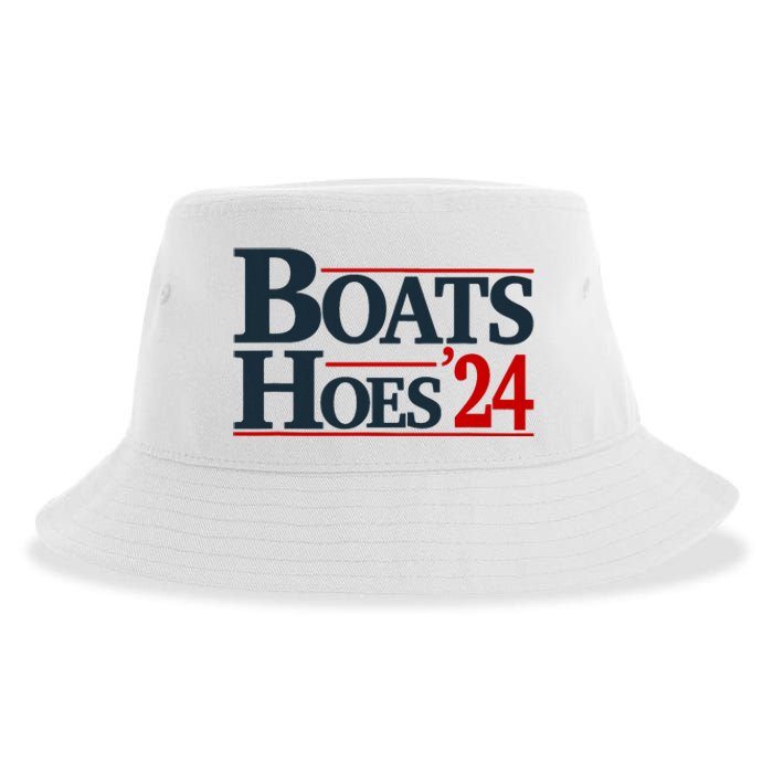 Boats And Hoes 2024 Election Funny Sustainable Bucket Hat