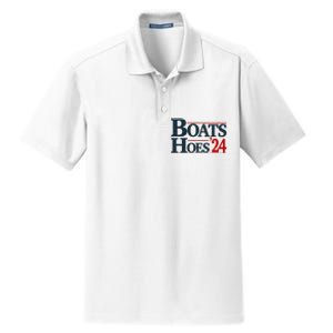 Boats And Hoes 2024 Election Funny Dry Zone Grid Polo