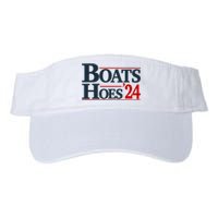 Boats And Hoes 2024 Election Funny Valucap Bio-Washed Visor