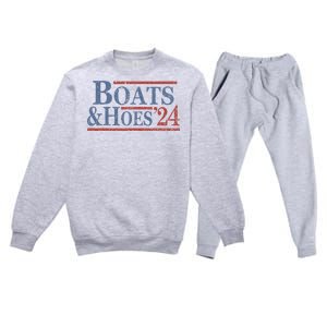 Boats And Hoes 2024 Election Premium Crewneck Sweatsuit Set