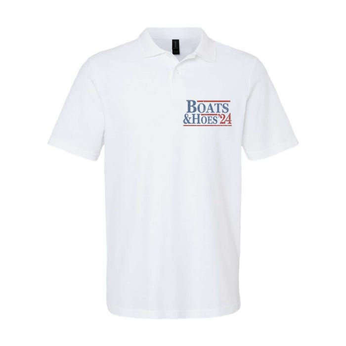 Boats And Hoes 2024 Election Softstyle Adult Sport Polo