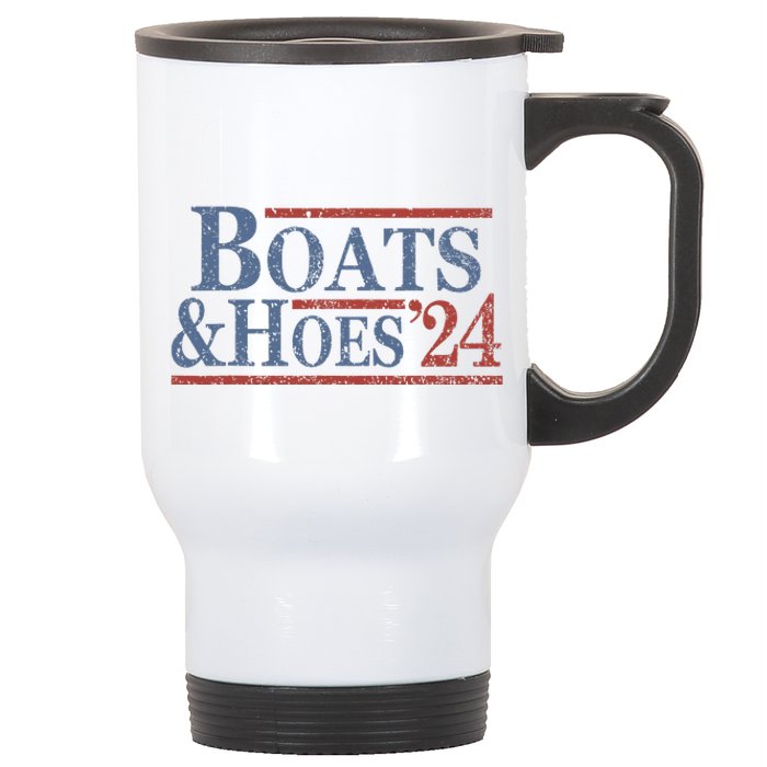 Boats And Hoes 2024 Election Stainless Steel Travel Mug