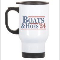 Boats And Hoes 2024 Election Stainless Steel Travel Mug