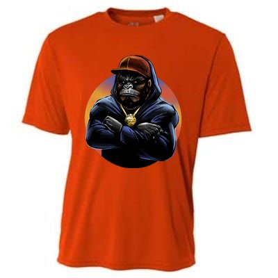 Bad Ass Hip Hop Monkey Cooling Performance Crew T-Shirt