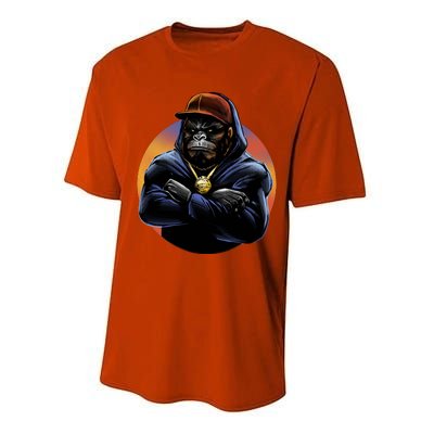 Bad Ass Hip Hop Monkey Performance Sprint T-Shirt