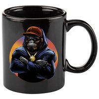 Bad Ass Hip Hop Monkey 11oz C Handle Ceramic Mug