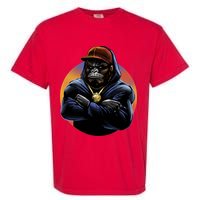Bad Ass Hip Hop Monkey Garment-Dyed Heavyweight T-Shirt