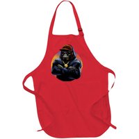 Bad Ass Hip Hop Monkey Full-Length Apron With Pockets