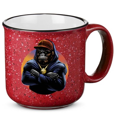 Bad Ass Hip Hop Monkey 15oz Campfire Ceramic Mug