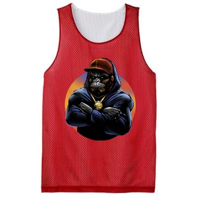 Bad Ass Hip Hop Monkey Mesh Reversible Basketball Jersey Tank