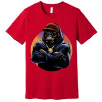 Bad Ass Hip Hop Monkey Premium T-Shirt