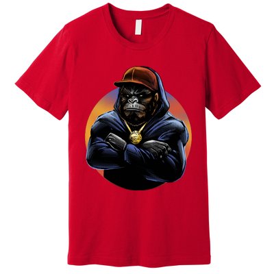 Bad Ass Hip Hop Monkey Premium T-Shirt