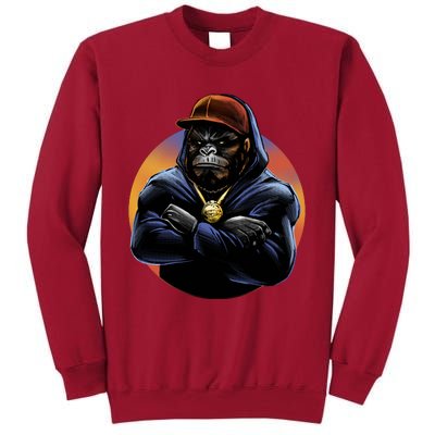 Bad Ass Hip Hop Monkey Tall Sweatshirt