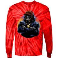 Bad Ass Hip Hop Monkey Tie-Dye Long Sleeve Shirt