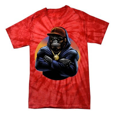 Bad Ass Hip Hop Monkey Tie-Dye T-Shirt