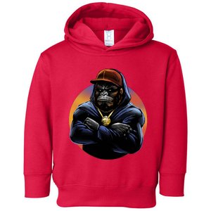 Bad Ass Hip Hop Monkey Toddler Hoodie