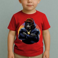 Bad Ass Hip Hop Monkey Toddler T-Shirt