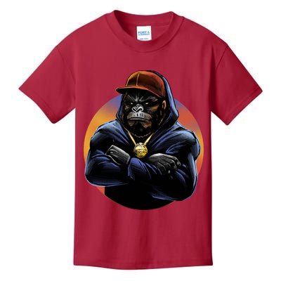 Bad Ass Hip Hop Monkey Kids T-Shirt