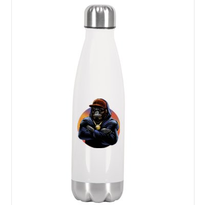 Bad Ass Hip Hop Monkey Stainless Steel Insulated Water Bottle