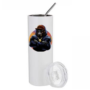 Bad Ass Hip Hop Monkey Stainless Steel Tumbler