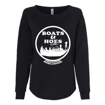 Boats And Hoes Womens California Wash Sweatshirt