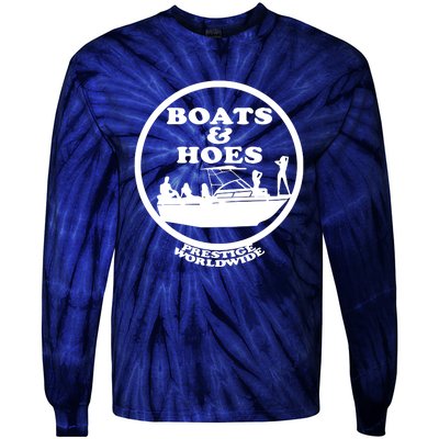 Boats And Hoes Tie-Dye Long Sleeve Shirt