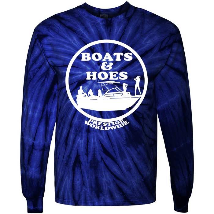 Boats And Hoes Tie-Dye Long Sleeve Shirt