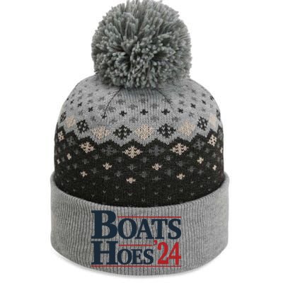 Boats And Hoes 2024 Election Funny 4th Of July The Baniff Cuffed Pom Beanie