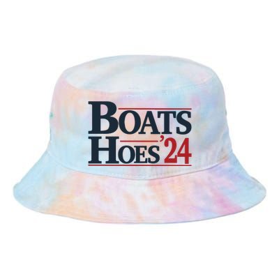 Boats And Hoes 2024 Election Funny 4th Of July Tie Dye Newport Bucket Hat