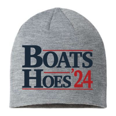 Boats And Hoes 2024 Election Funny 4th Of July Sustainable Beanie