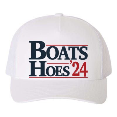 Boats And Hoes 2024 Election Funny 4th Of July Yupoong Adult 5-Panel Trucker Hat