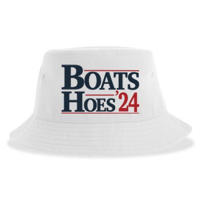 Boats And Hoes 2024 Election Funny 4th Of July Sustainable Bucket Hat