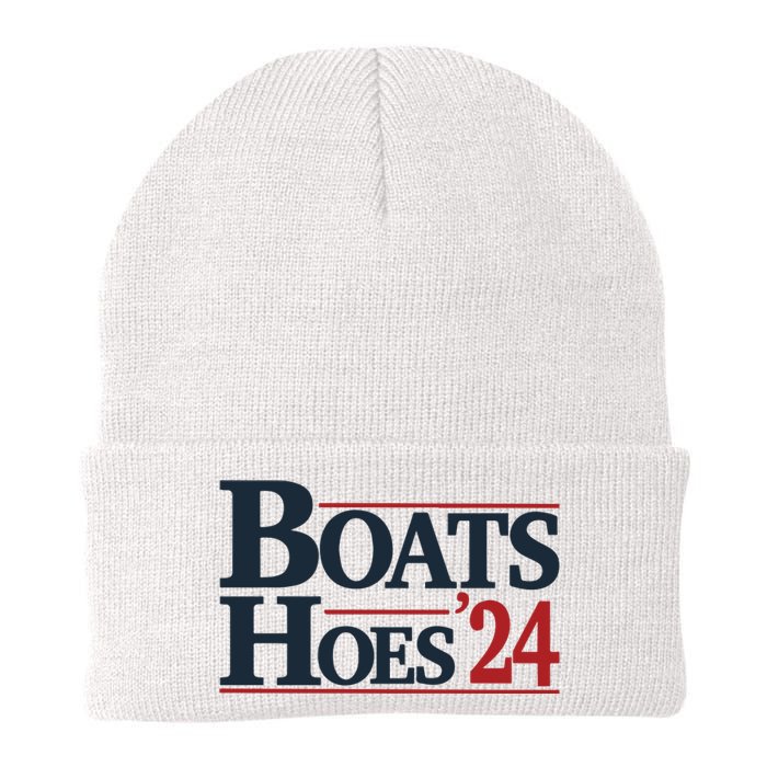 Boats And Hoes 2024 Election Funny 4th Of July Knit Cap Winter Beanie