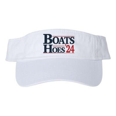 Boats And Hoes 2024 Election Funny 4th Of July Valucap Bio-Washed Visor